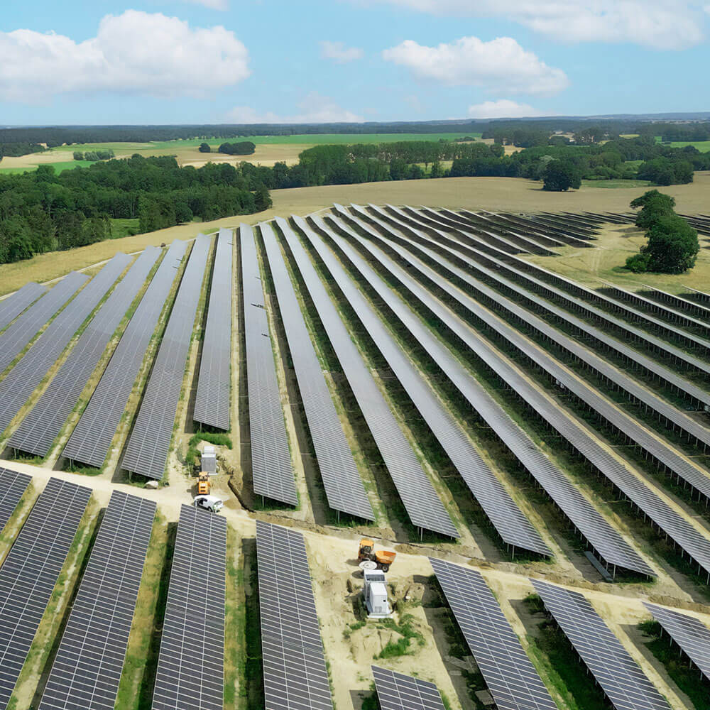 The module rows of photovoltaic plant Borrentin