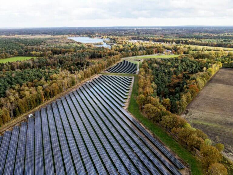 Image of PV project in the netherlands from above