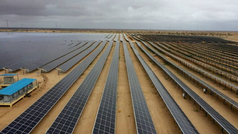 Solar Farm In Rajasthan BELECTRIC from above