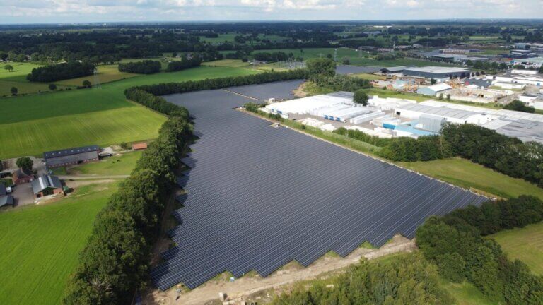 Solar Farm Hof Van Twente Kronos Solar from above