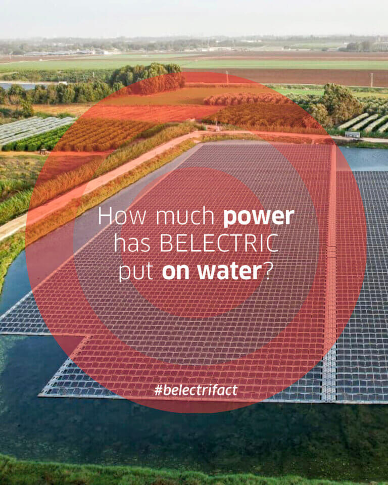 Solar park in the background, in the foreground the question of how much power Belectric has put on the water